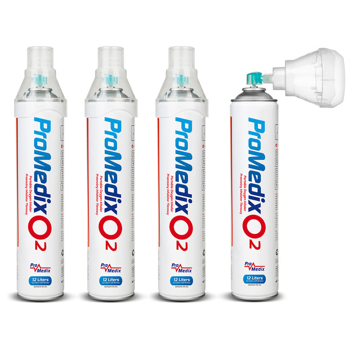 Inhalateur portable d'oxygène en boîte à 99,4% Promedix 12L, PR-994, 4 unités