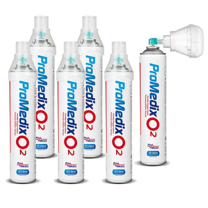 Inhalateur portable d'oxygène en boîte à 99,4% Promedix 12L, PR-994, 6 unités