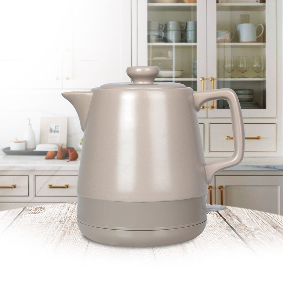 Bouilloire électrique en céramique 1 l Maestro MR-071 Beige 1 200 W, prise britannique