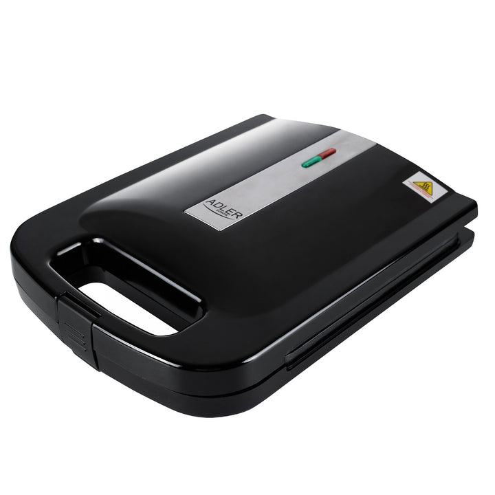 Adler AD 3055 noir 2000 Watt sandwich maker pour 4 sandwiches