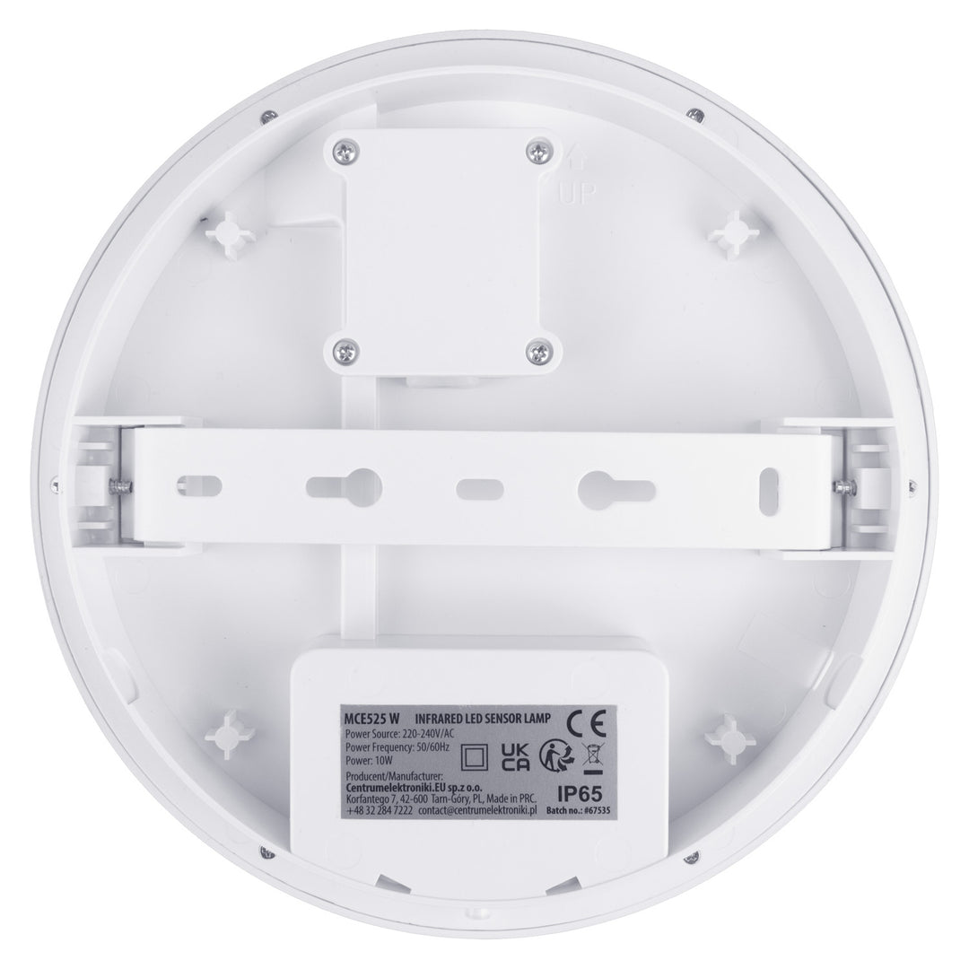 Lampe LED avec détecteur de mouvement Maclean, capteur PIR, couleur blanche, 10 W, IP65, 1000 lm, couleur neutre, MCE525 W