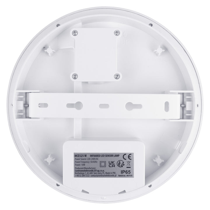 Lampe LED avec détecteur de mouvement Maclean, capteur PIR, couleur blanche, 10 W, IP65, 1000 lm, couleur neutre, MCE525 W