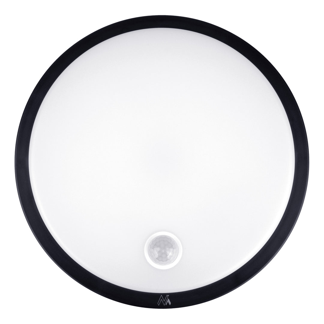 Lampe LED avec détecteur de mouvement Maclean, capteur PIR, couleur noire, 10 W, IP65, 1000 lm, couleur neutre, MCE525 B