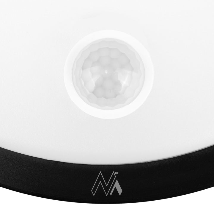 Lampe LED avec détecteur de mouvement Maclean, capteur PIR, couleur noire, 10 W, IP65, 1000 lm, couleur neutre, MCE525 B