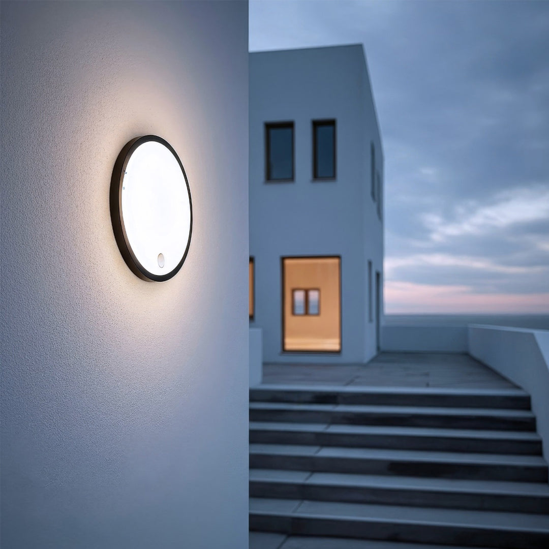 Lampe LED avec détecteur de mouvement Maclean, capteur PIR, couleur noire, 10 W, IP65, 1000 lm, couleur neutre, MCE525 B