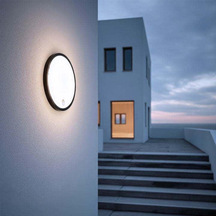 Lampe LED avec détecteur de mouvement Maclean, capteur PIR, couleur noire, 10 W, IP65, 1000 lm, couleur neutre, MCE525 B