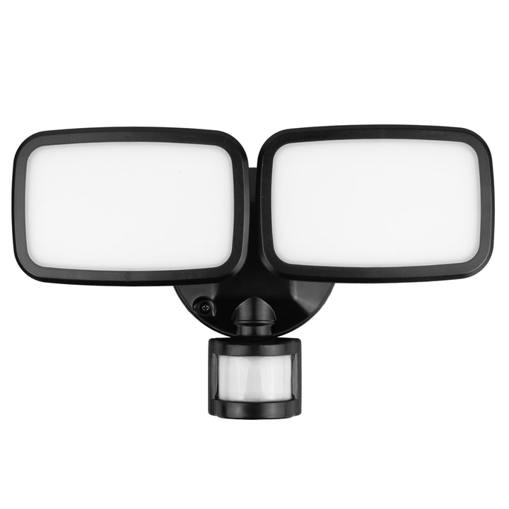 Applique murale LED Maclean, avec capteur PIR, 20 W, 1500 lm, IP65, blanc neutre 4000 K, noir, MCE524 B