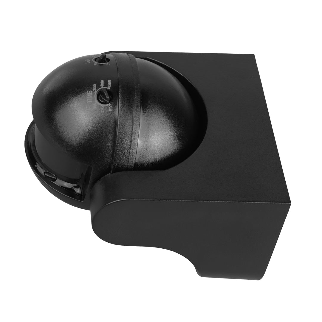 Détecteur de mouvement PIR Maclean, infrarouge, IP44, noir avec cache noir, portée 12 m, charge max. 300/1200 W, MCE358 B/B