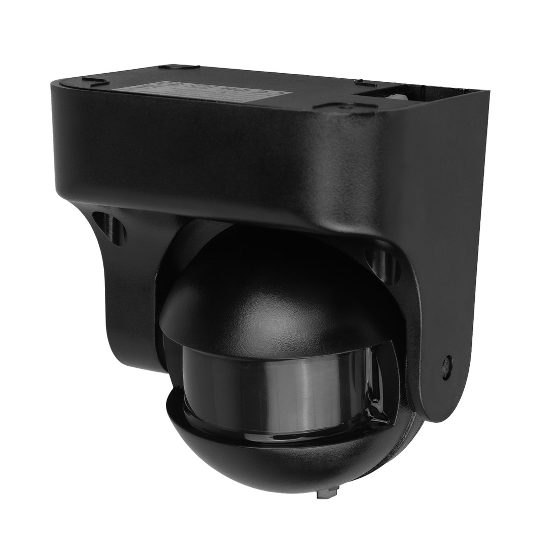 Détecteur de mouvement PIR Maclean, infrarouge, IP44, noir avec cache noir, portée 12 m, charge max. 300/1200 W, MCE358 B/B