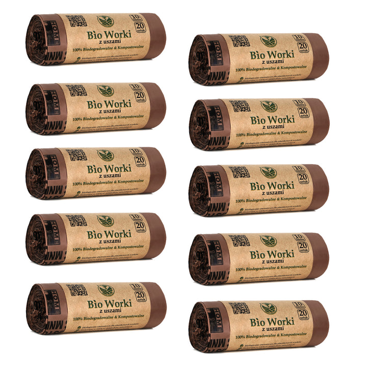 Sacs compostables BIO 10 litres 10x20 pièces