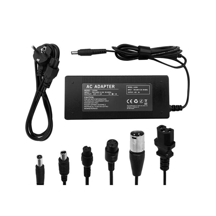 Chargeur Lextool pour scooters et véhicules électriques, 6 prises, 230V AC, 42V DC 2A, LXG94