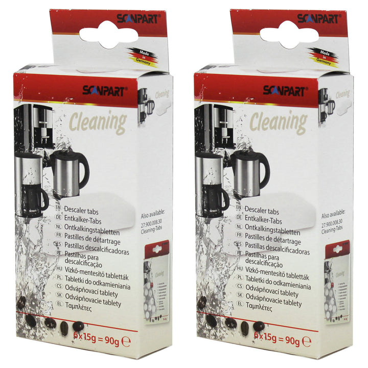 Pastilles de détartrage pour machines à espresso, 6 pièces, universel, Scanpart, 2 paquets