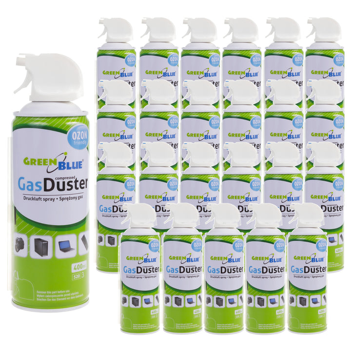 GreenBlue GB400 air comprimé 400ml pistolet atomiseur - pistolet spray, 24 pièces