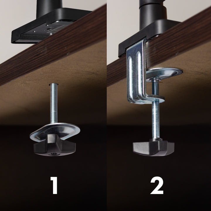 Support de moniteur Maclean, ressort à gaz, 17"-32", 2-10kg, noir, MC-133