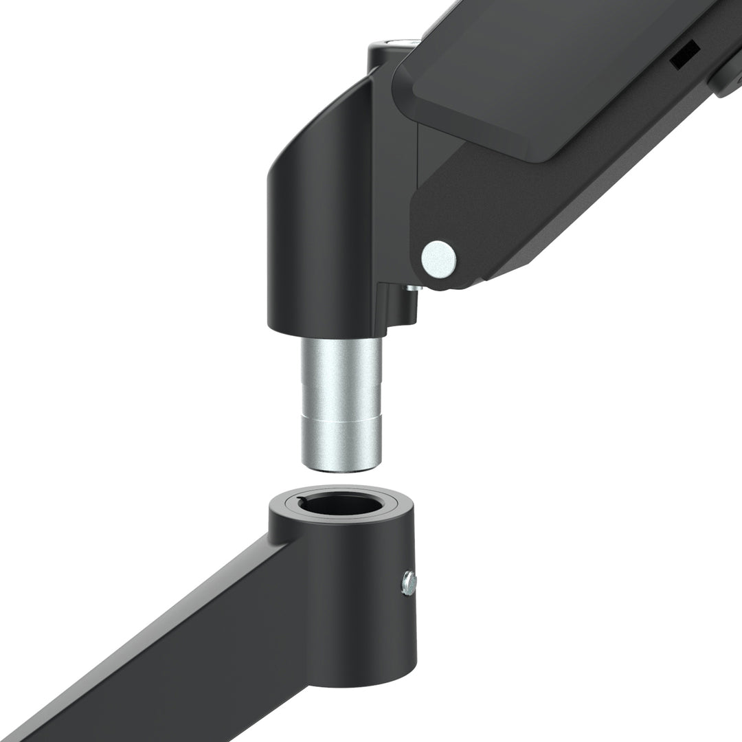 Support pour 2 moniteurs Maclean, ressort à gaz, 17"-32", 2-10kg, noir, MC-134