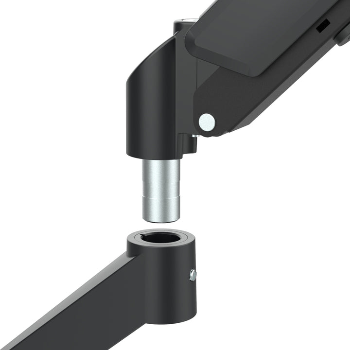 Support pour 2 moniteurs Maclean, ressort à gaz, 17"-32", 2-10kg, noir, MC-134