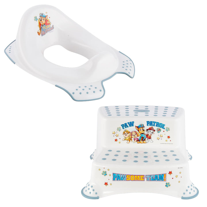 Housse de siège de toilette antidérapante Psi Patrol - Paw Patrol+ Plate-forme antidérapante Psi Patrol, Blanc, Max 120kg