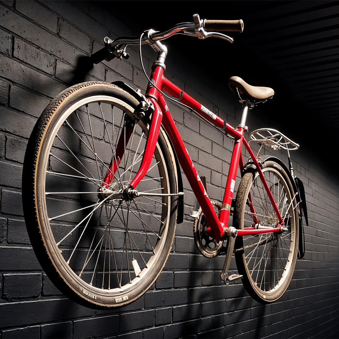 Jeu de 10 supports muraux Maclean, pour pneus, roues, échelle, vélo, acier, charge max. 22kg/support, MC-489