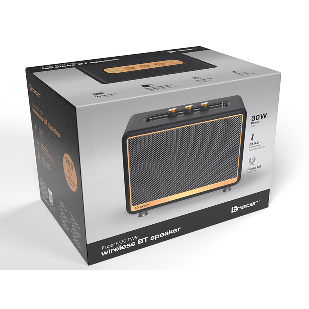 Enceinte portable Tracer, Bluetooth, radio FM, 30W, noir, M30