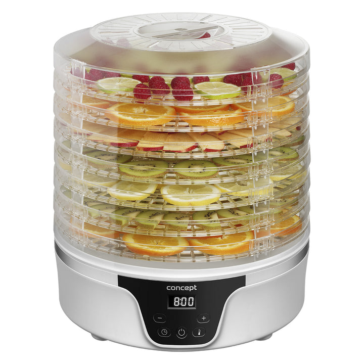 Séchoir pour champignons, fruits et herbes Concept, 380W, 7 tamis, commande numérique, SO2090