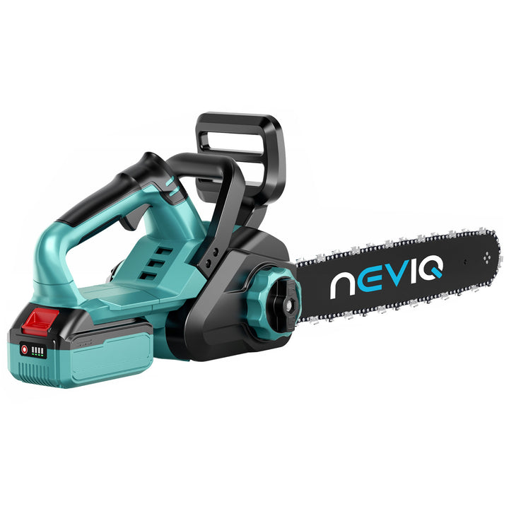 NEVIQ tronçonneuse sans fil, guide-chaîne 12'', 1000W, moteur brushless, L12302