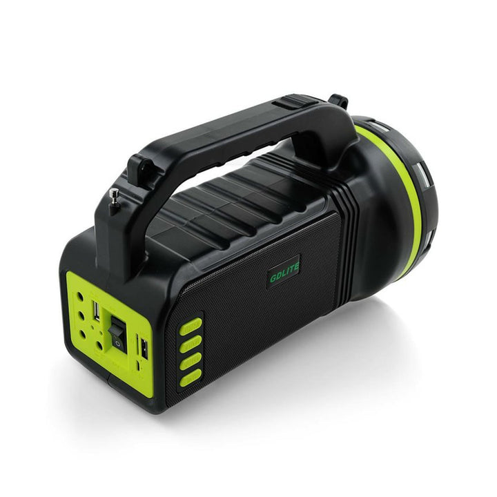 Torche solaire multifonctionnelle Verna, 6en1, powerbank, panneau solaire, lampe, lumières LED, haut-parleur+radio, Tur000008