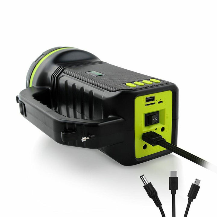 Torche solaire multifonctionnelle Verna, 6en1, powerbank, panneau solaire, lampe, lumières LED, haut-parleur+radio, Tur000008