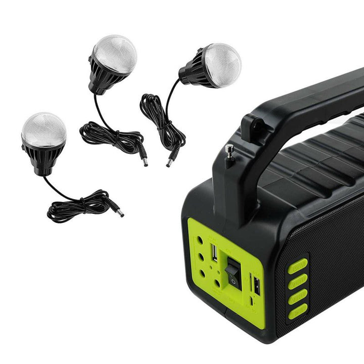 Torche solaire multifonctionnelle Verna, 6en1, powerbank, panneau solaire, lampe, lumières LED, haut-parleur+radio, Tur000008