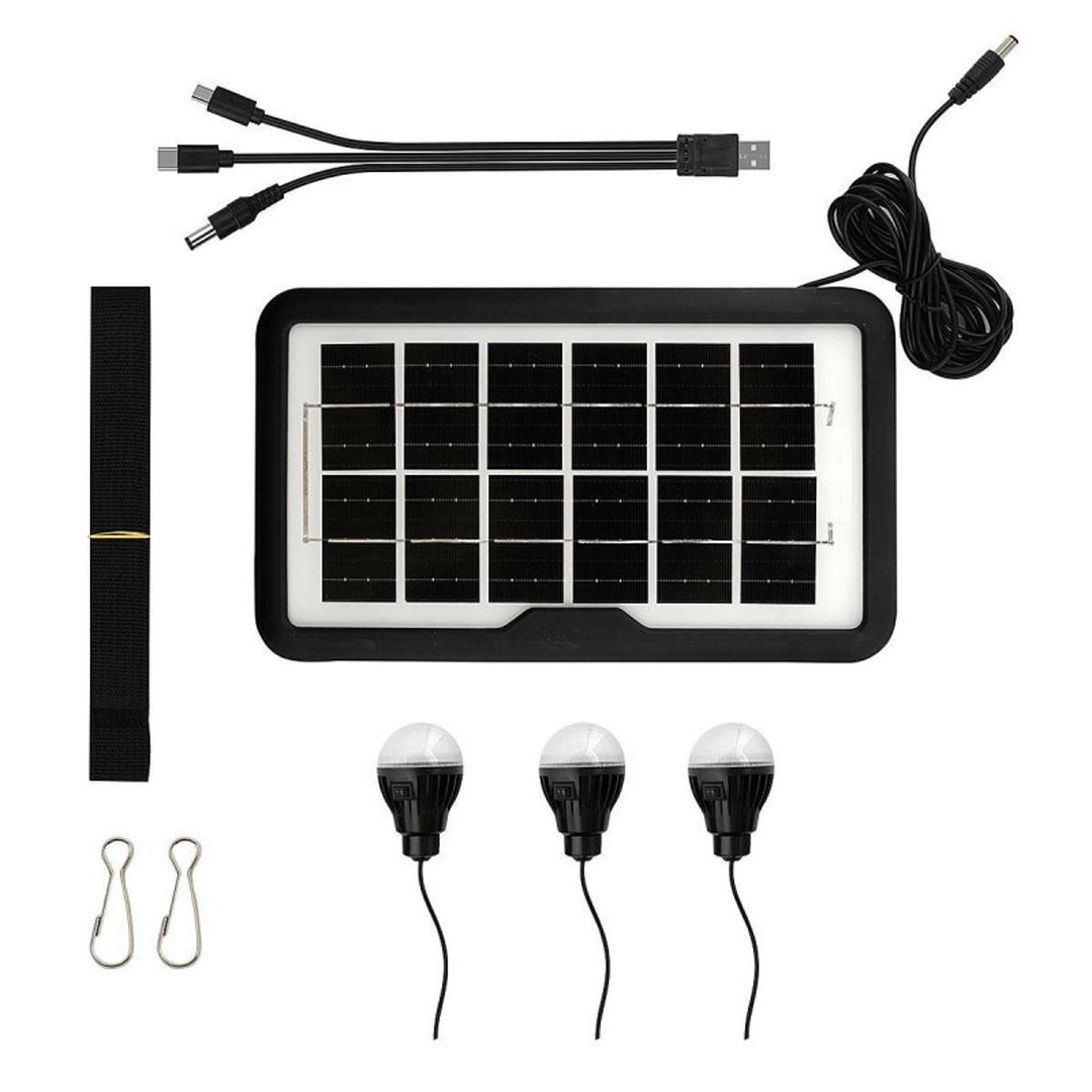 Torche solaire multifonctionnelle Verna, 6en1, powerbank, panneau solaire, lampe, lumières LED, haut-parleur+radio, Tur000008