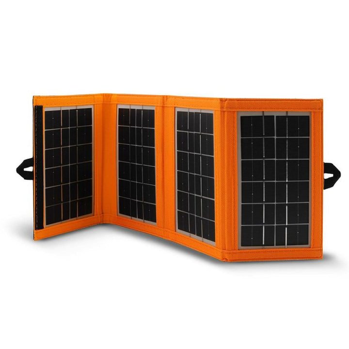 Panneau solaire, chargeur, 6W, 1 port USB, noir et orange, A01