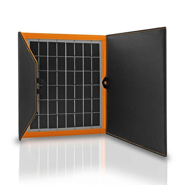 Panneau solaire, chargeur, 15W, 1 port USB, noir et orange, A04