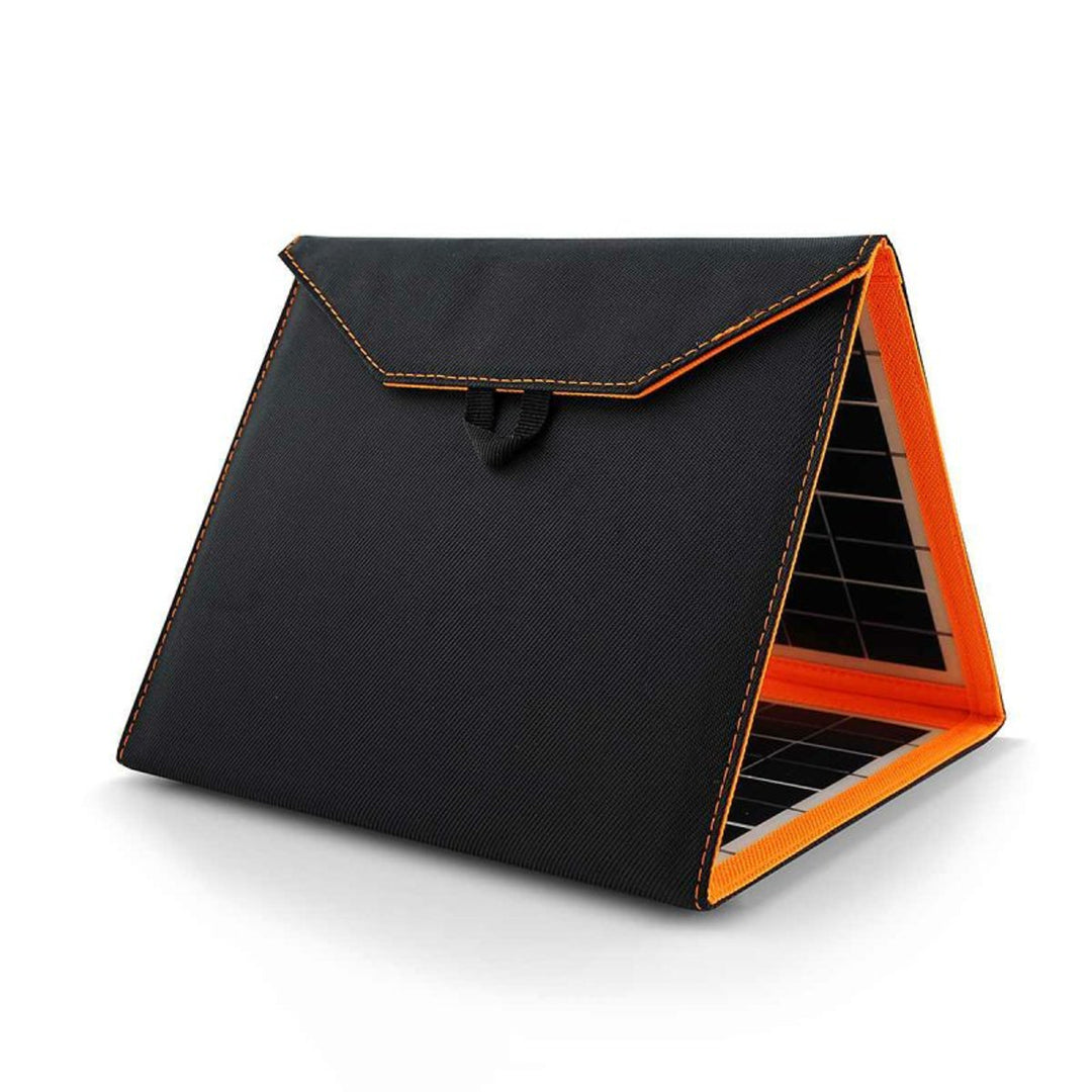 Panneau solaire, chargeur, 15W, 1 port USB, noir et orange, A04