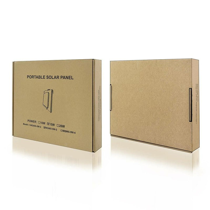 Panneau solaire, chargeur, 15W, 1 port USB, noir et orange, A04