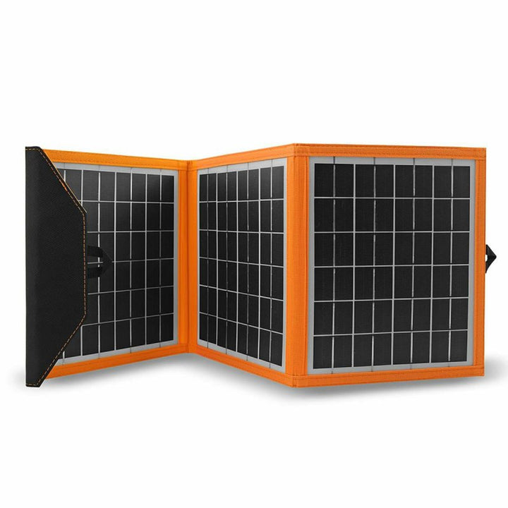Panneau solaire, chargeur, 15W, 1 port USB, noir et orange, A04