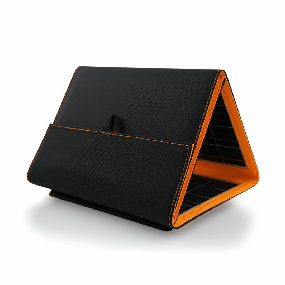 Panneau solaire, chargeur, 20W, 2 ports USB, noir et orange, A05