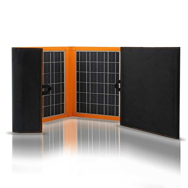 Panneau solaire, chargeur, 20W, 2 ports USB, noir et orange, A05