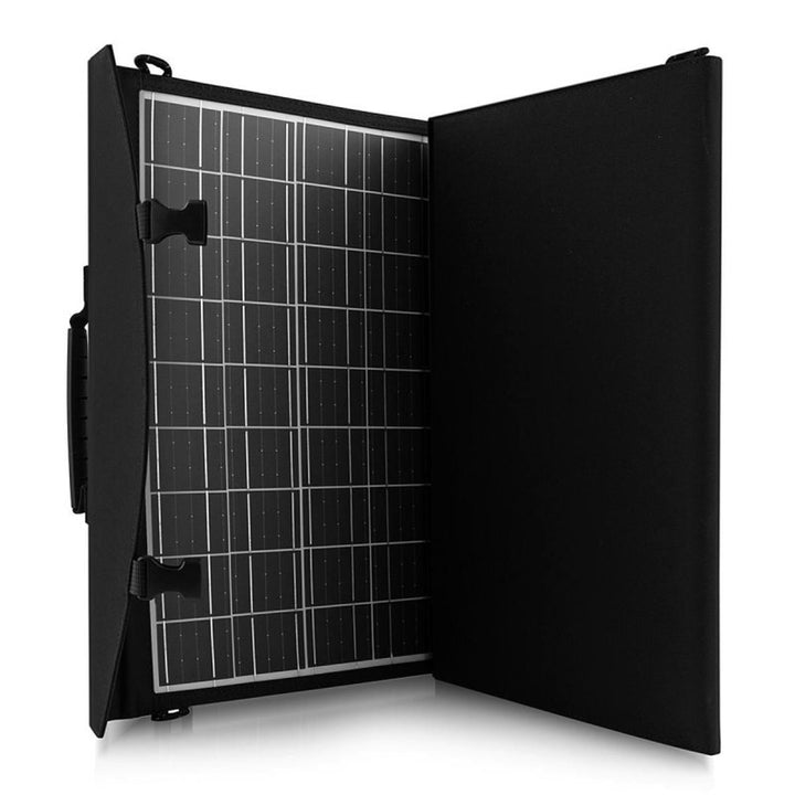 Panneau solaire, chargeur, 60W, 2 ports USB, noir et orange, A06