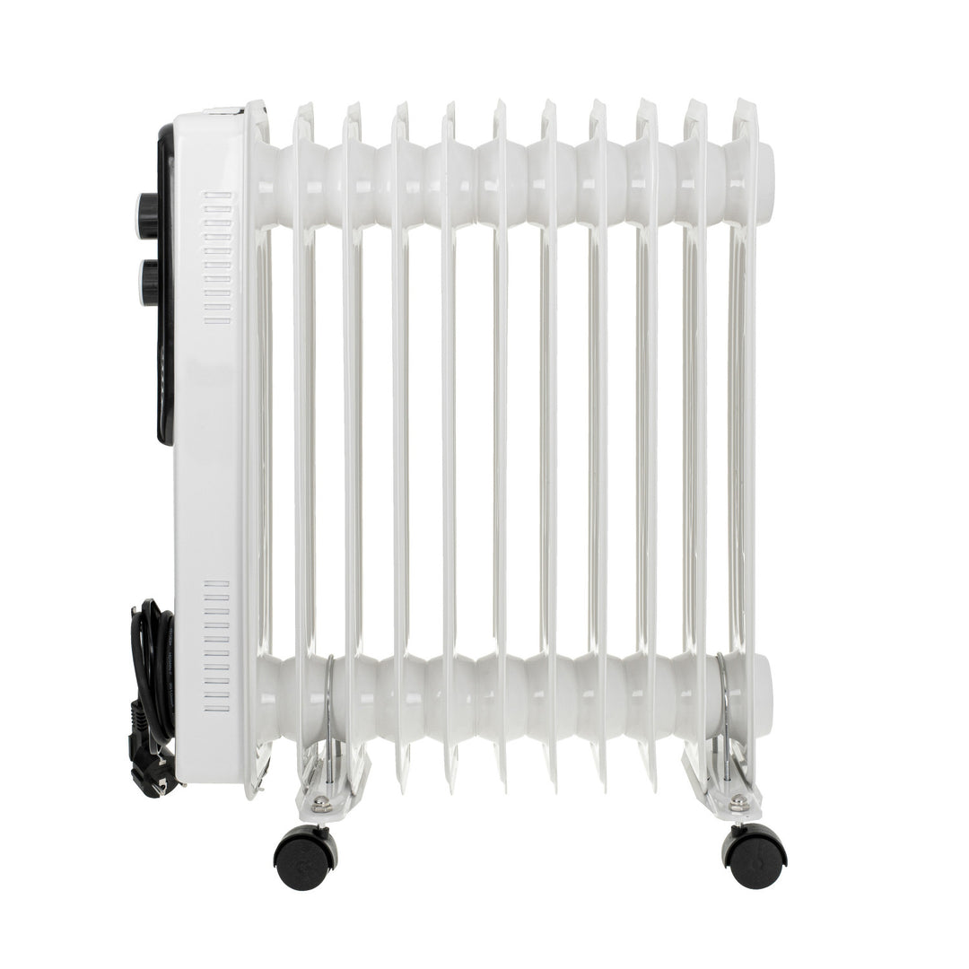 Chauffage à l'huile Adler, 11 ailettes, puissance 2500W, 3 niveaux de chauffage, blanc, AD 7817