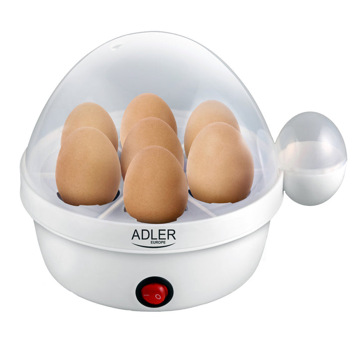 Cuiseur d'œufs automatique Adler, pour 7 œufs, puissance 450W, blanc, AD 4459