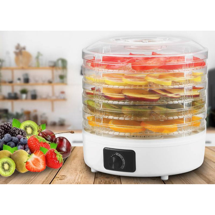 Séchoir pour champignons, légumes, fruits, viandes LTC, puissance réglable, base antidérapante, 5 plateaux, lavable au lave-vaisselle, LXSR003