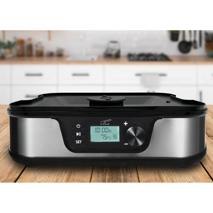 Séchoir pour champignons, légumes, fruits, viandes LTC, puissance réglable, base antidérapante, 5 plateaux, lavable au lave-vaisselle, métal, avec écran, LXSR002