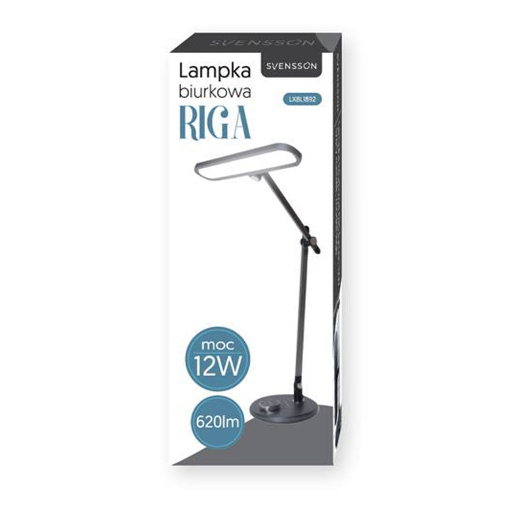 Lampe de bureau Svensson, 620 lumens, puissance 12W, trois températures de lumière, écran tactile, LXBL1892