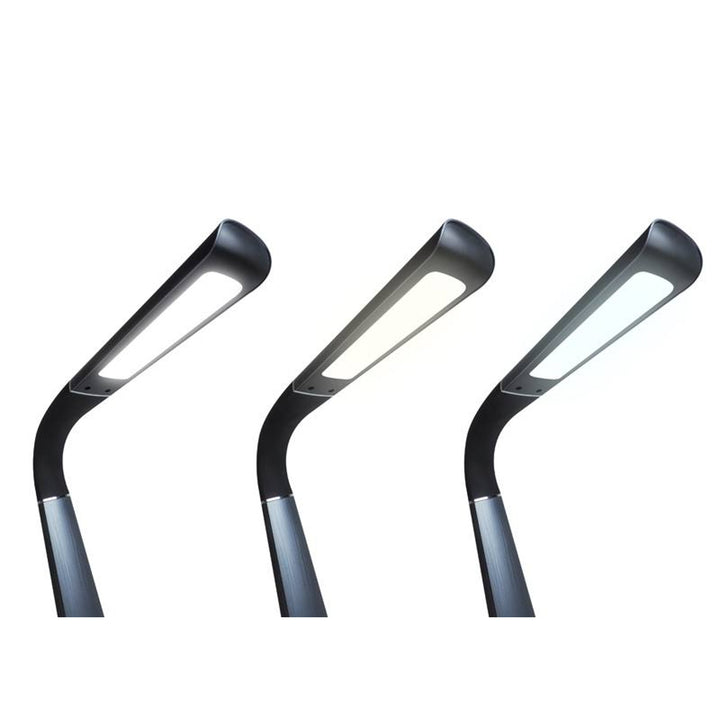 Lampe de bureau Svensson, 450 lumens, puissance 8W, trois températures de lumière, fonction de chargement d'appareil mobile, base RGB, LXBL1063