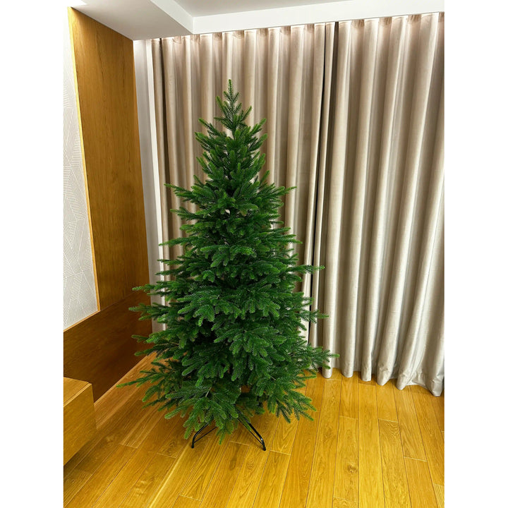 Sapin de Noël artificiel, épicéa naturel du Caucase, PVC + PE, hauteur 190 cm