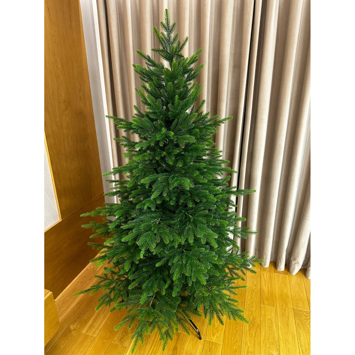 Sapin de Noël artificiel, épicéa naturel du Caucase, PVC + PE, hauteur 160 cm