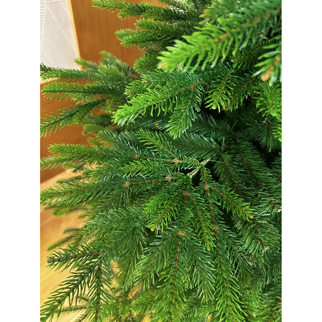 Sapin de Noël artificiel, épicéa naturel du Caucase, PVC + PE, hauteur 160 cm