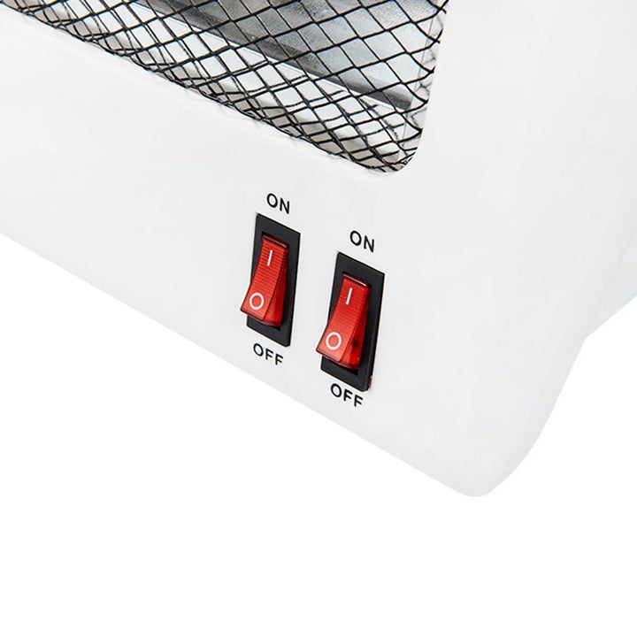 Chauffage à quartz Cronos, puissance 400/800W, 2 tubes à quartz, blanc, NSB-80