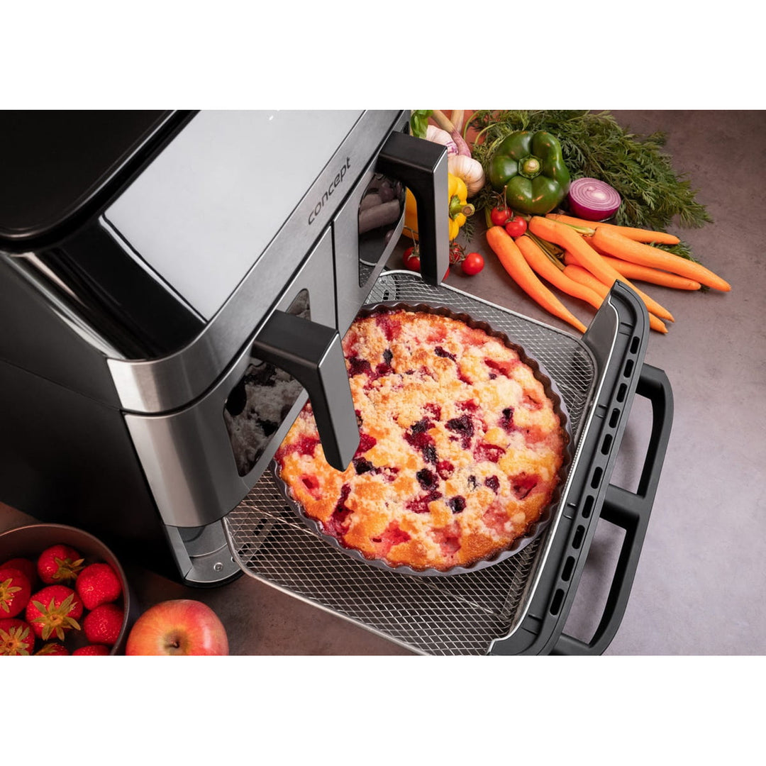 Concept friteuse sans graisse, 3 tiroirs séparés, cuisson synchronisée, 8 programmes préréglés, FR9000