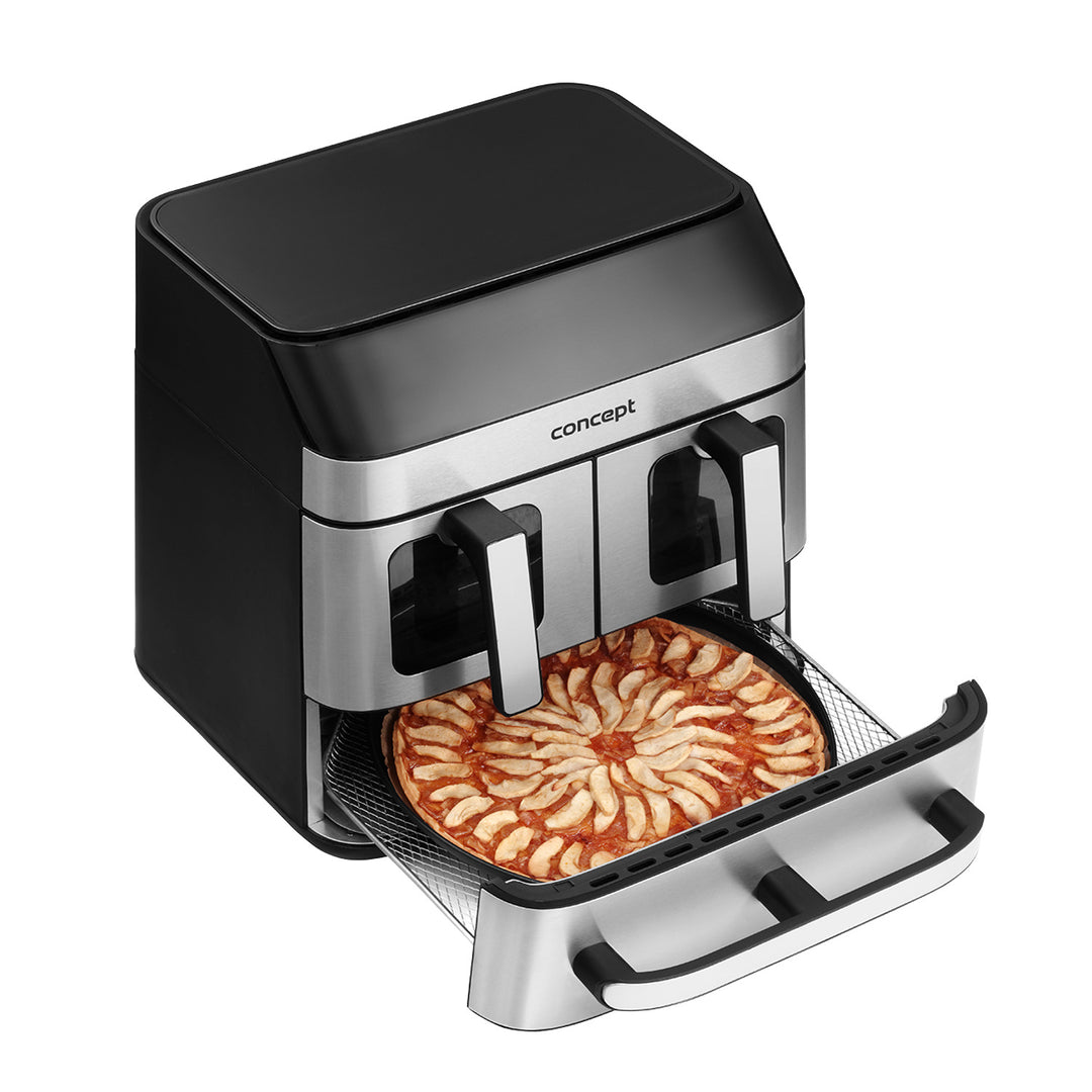 Concept friteuse sans graisse, 3 tiroirs séparés, cuisson synchronisée, 8 programmes préréglés, FR9000