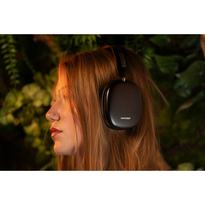 Casque intra-auriculaire sans fil Concept SoundJoy, jusqu'à 70 heures d'autonomie, Bluetooth 5.4, chargement rapide, annulation active du bruit jusqu'à 33 dB, noir, HS4060